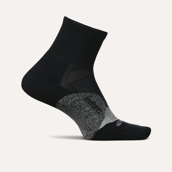Feetures - Elite Light Cushion Quarter - Black - Zwart
