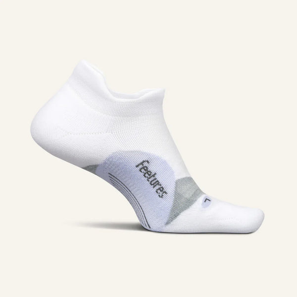 Feetures - Elite Ultra Light No Show Tab White Lilatech - Wit-Paars