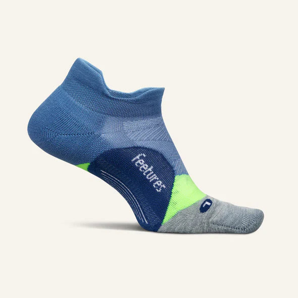 Feetures - Elite Light Cushion No Show Tab - Bahama Blue - Blauw