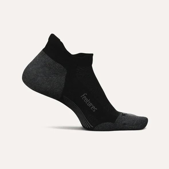 Feetures - Elite Max Cushion No Show Tab - Black - Zwart