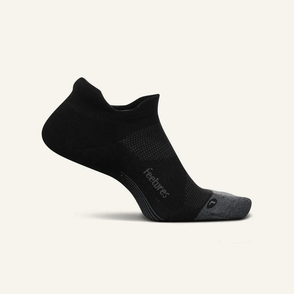 Feetures - Elite Max Cushion No Show Tab - Black - Zwart
