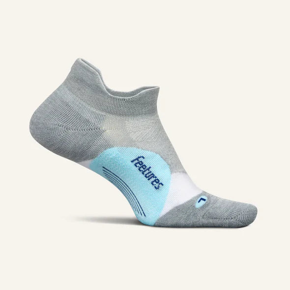 Feetures - Elite Ultra Light No Show Tab Gray Sky - Lichtgrijs