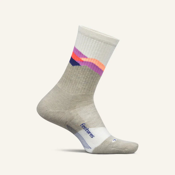 Feetures - Trail Max Cushion Mini Crew Mountain High Cream - Beige-Roze